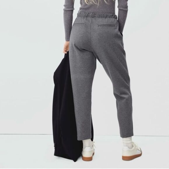 Everlane The Dream Pant Knit Crop Pants Heather Grey Small - Picture 4 of 14